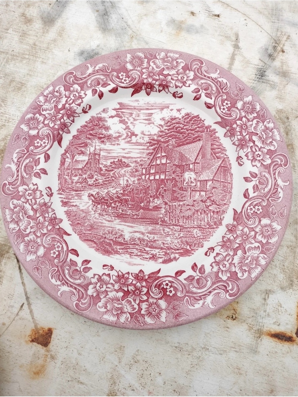 Staffordshire engravings 17th century China plate.